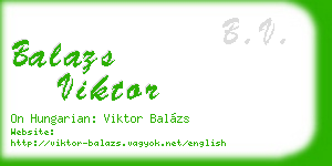 balazs viktor business card